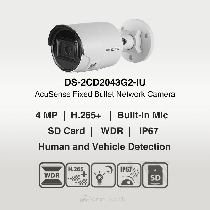 Original Multilingual Acusense Bullet IP Camera