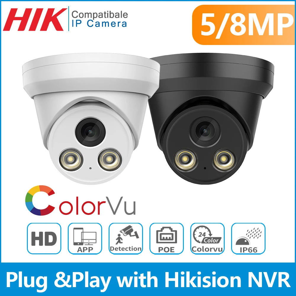 IP Camera 5MP HD 8MP 4K Dome POE