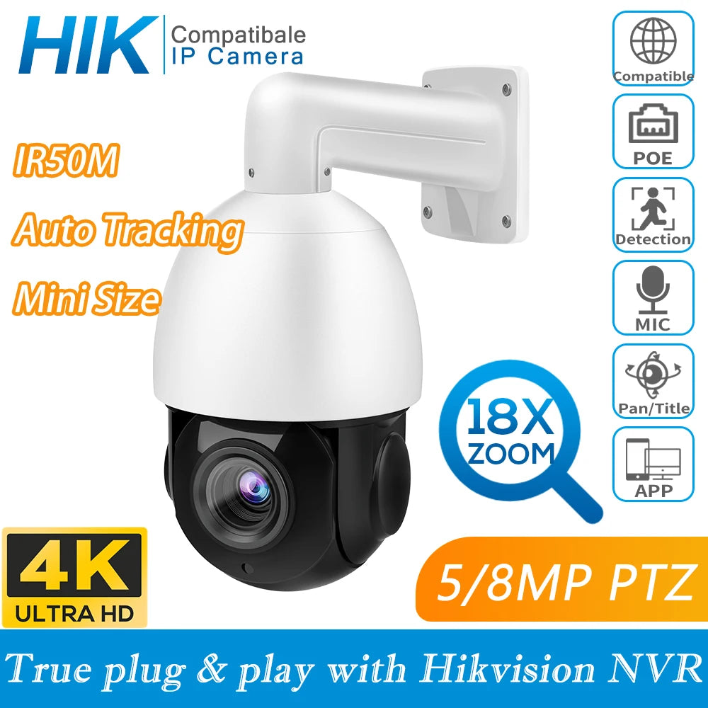 PTZ IP Camera Mini Speed Dome Security Camera